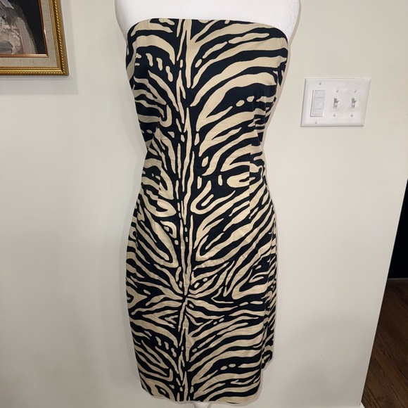 The Limited Strapless Black and Tan Dress - Picture 1 of 7